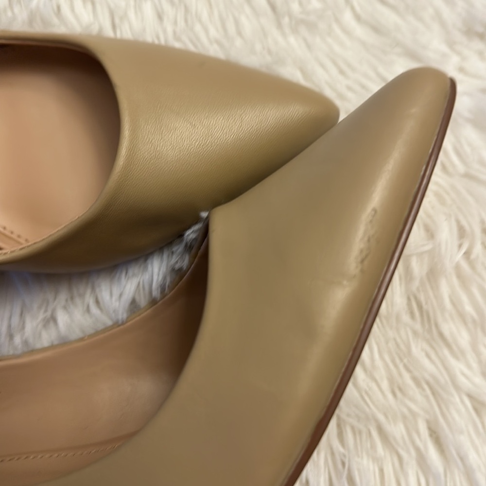 Steve Madden Salza Nude Leather heel pumps shoes women size 7.5 - Picture 10 of 10